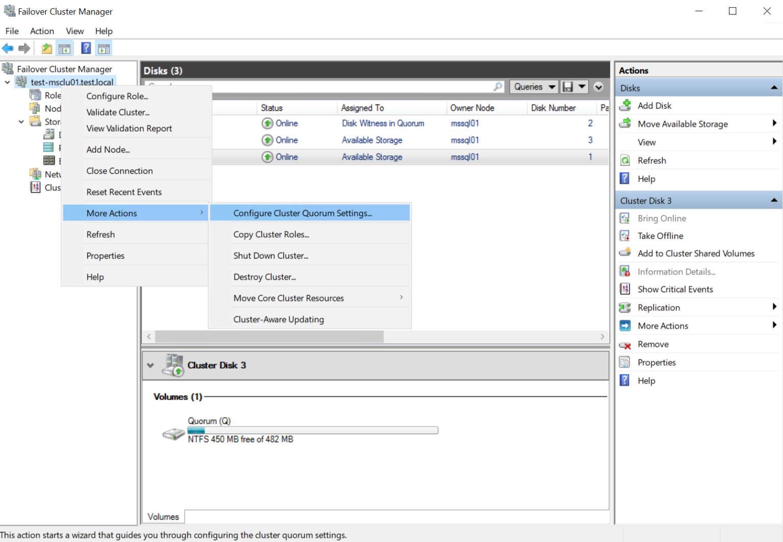 Microsoft SQL Failover-Cluster: Cluster konfigurieren – SchweigersTechBlog